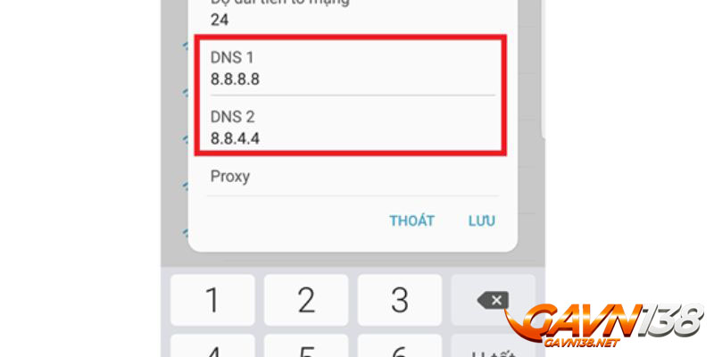 dang nhap gavn138 doi dns tren thiet bi dien thoai